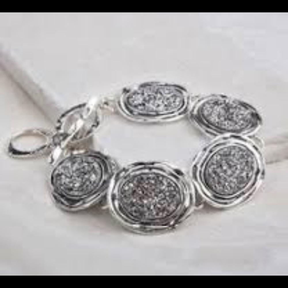 Opulenza grey druzy bracelet